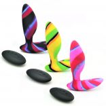 Colourful Camo Idyllic Remote Controlled Butt Plugs