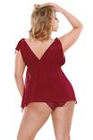 Curve - Ruby Shoulder Tie Babydoll with Matching Panty