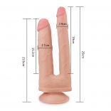 Lovetoy - Double Penetration Soft-Skin Dong