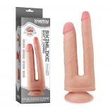 Lovetoy Double Penetration Soft-Skin Dong with Packaging