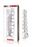 Glass Romance - Glass Anal Beads (Clear)