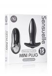 Nu Sensuelle Rechargeable Mini Butt Plug with Remote Control (Black)