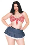 Fantasy Lingerie Curve Woody's Roundup Cowgirl Costume Front