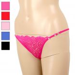 Pretty Lace G-String with Pearl Adornment