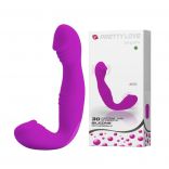 Pretty Love Angelo Dual Tip Strapless Strap-On Vibrator with Packaging