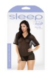 Sleep - Brandy Mesh V-Neck Sleep Shirt & G-String (One Size)