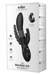 The Beaded DP Rabbit Vibrator by The Rabbit Company (Black)
